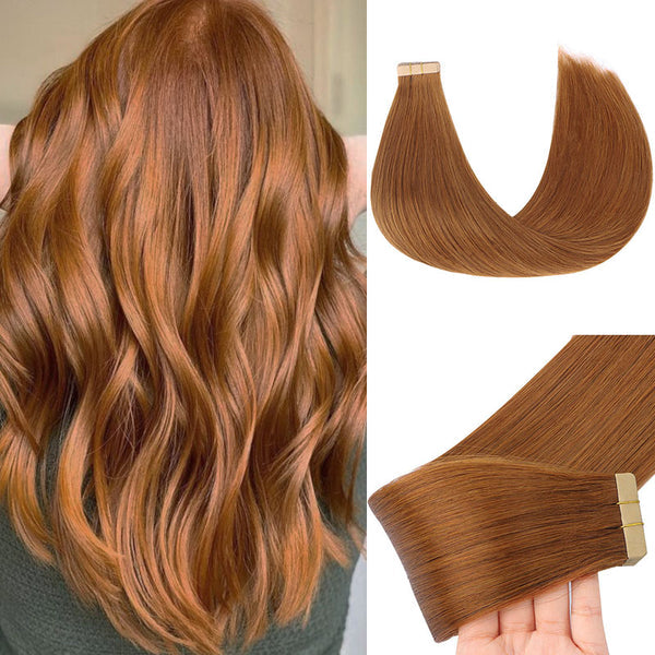 Youthful Vibes: Tape-In Hair Extension for Volume - Copper