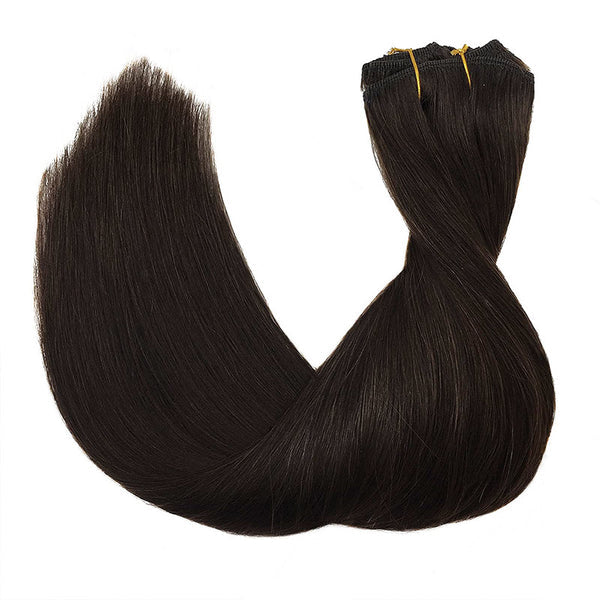 Effortless Volume Boost: Clip-In Hair Extension - Dark Brown