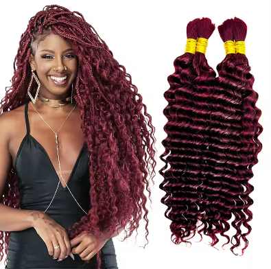 Boho Goddess Braids: Bulk Human Hair - Red